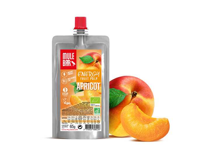 Organic apricot Mulebar fruit pulp