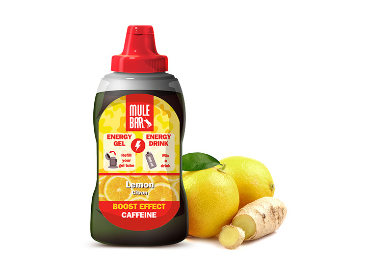 Mulebar plant based Lemon energy gel refill bottle