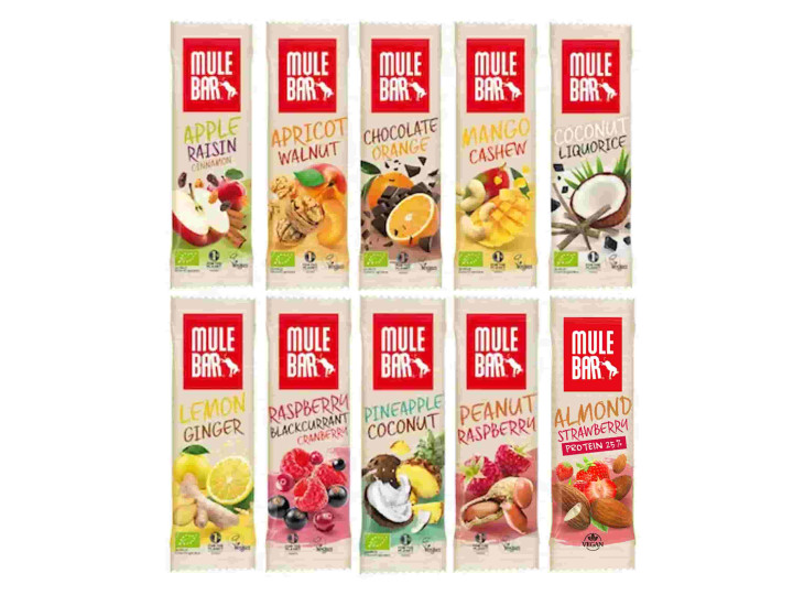 Pack of 10 Mulebar cereal & fruit bars
