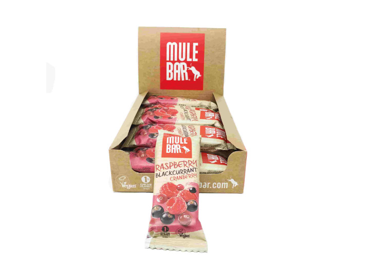 Box of 15 Red fruits Mulebar energy bars