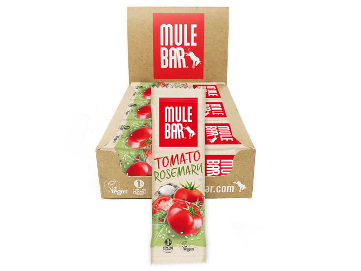 Box of 15 savoury tomato & rosemary Mulebar cereal bars