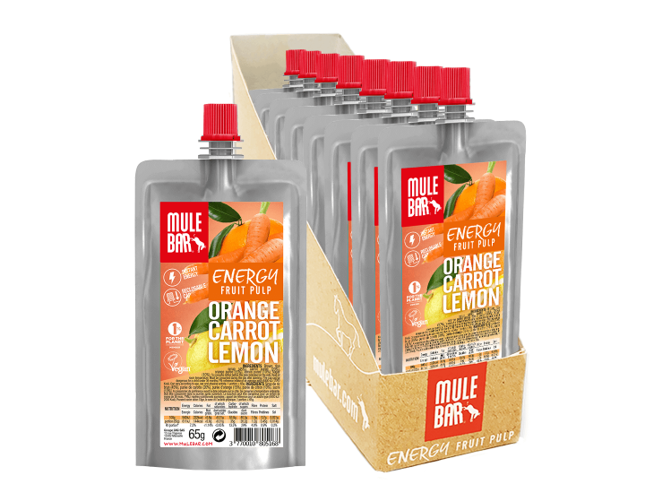 Mulebar plant based Orange Carrot and Lemon puree