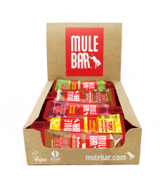 Mixed box of 24 Mulebar energy gels