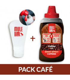 Mulebar coffee energy gel eco refill botlle with 60ml silicone flask