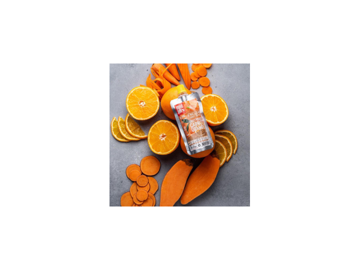 Photo d'ambiance pulpe de fruits Patate douce orange carotte Mulebar